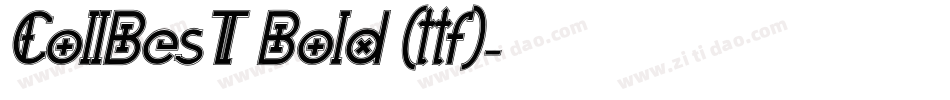 CollBesT Bold (ttf)字体转换